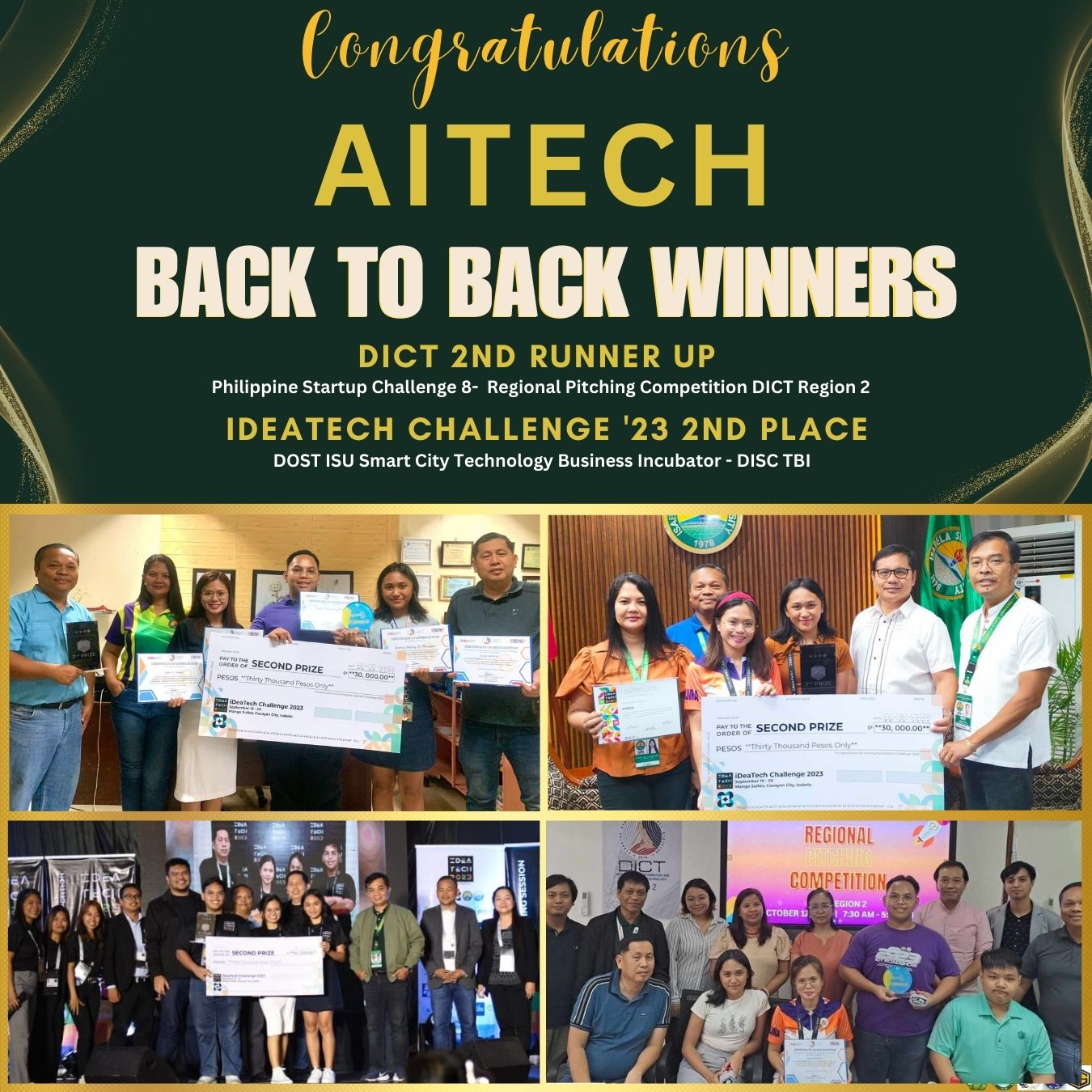 ISUE AiTech Solutions Back to back winner in competition