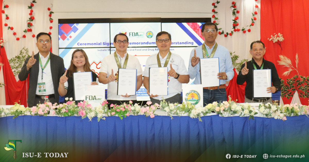 ISU and FDA Forge MOU to Empower MSMEs