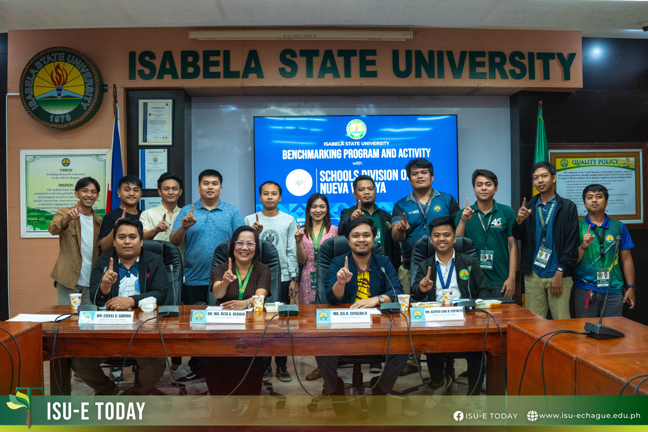 ISUE Main Campus welcomed SDO Nueva Vizcaya for Benchmarking on Network Infrastructure and Firewall Management